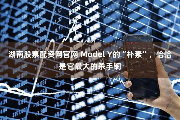 湖南股票配资网官网 Model Y的“朴素”，恰恰是它最大的杀手锏